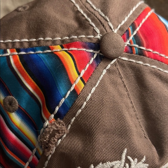 NWOT 🧢🐴 KBETHOS DISTRESSED BROWN 100% COTTON ADJUSTABLE HORSE BASEBALL HAT CAP - Picture 4 of 6